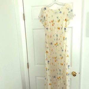 Flowered Bridesmaid Dress
